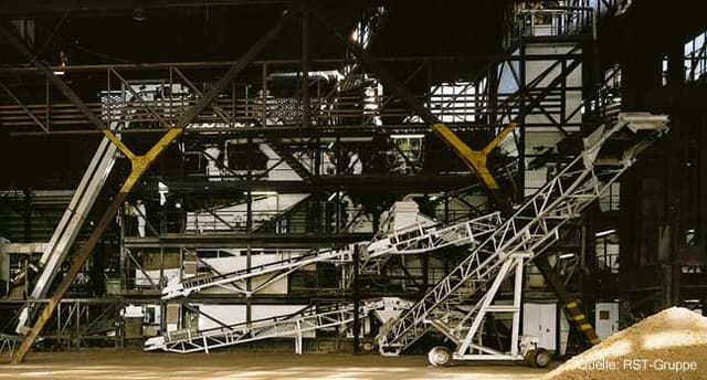 Bodenwaschanlage – Förder- und Klassiertechnik in der Halle